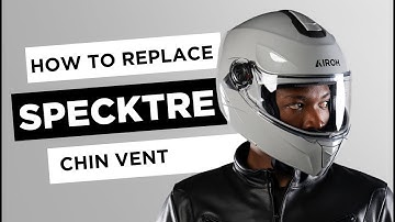 AIROH SPECKTRE FLIP UP HELMET CHIN VENT ASSEMBLY AND DISASSEMBLY VIDEO TUTORIAL