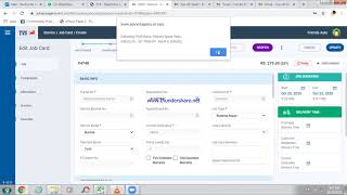 Angular TVS DMS Job card create/close & How to Reopen / cancel jobcard screenshot 2