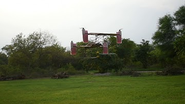 Quadrotor convertiplane UAV