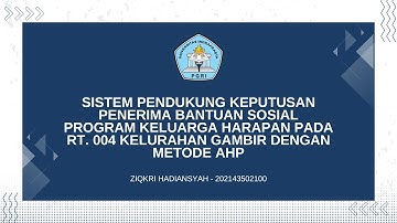 Demo Program Tugas Akhir Universitas Indraprasta PGRI - Ziqkri Hadiansyah 202143502100