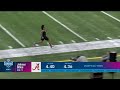 Jahmyr Gibbs runs official 4.36-second 40-yard dash at the 2023 NFL Scouting Combine