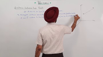 CBSE CLASS 11 MATH - Vectors - 43 Distance between two points
