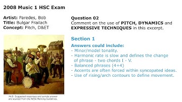 2008 HSC Music 1 - Q02 MG - Bulgar Frailach