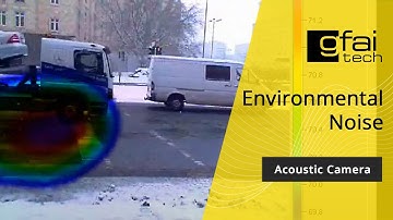 ACOUSTIC CAMERA: Beamforming movie visualizing street noise