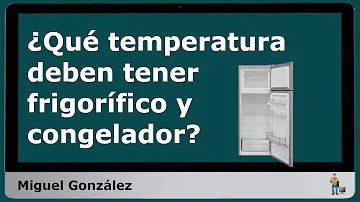 ¿A qué temperatura se debe configurar un congelador bajo cero?