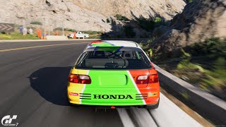 Gran Turismo 7 | Honda Civic SiR-II EG6 'RM Tuned - Trial Mountain Circuit [4KPS5]