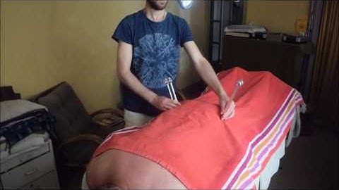 Sound therapy with Ohm tuning forks