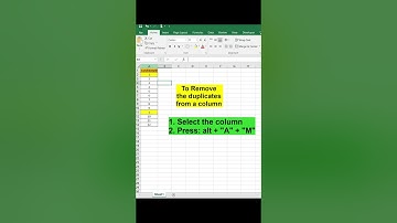 Shortcut to remove duplicates in excel #excel #excelforbeginners  #exceltricks