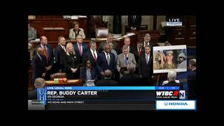 Rep. Buddy Carter Leads a Moment of Silence Paying Tribute to the Fort Stewart Soldiers