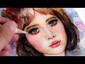 HOW TO PAINT A PORTRAIT WITH WATERCOLORS & COLOR PENCILS IN ONLY 5 STEPS!