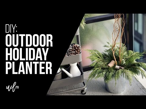 How To Fill An Outdoor Planter With Artificial Flowers