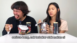 When Korean Try DAEBAK GHOST PEPPER MALAYSIA‼️🔥- World Spiciest Noodles