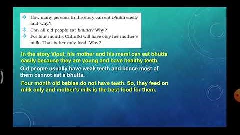 CBSE - 3rd std EVS  Lesson - 6 Foods We Eat