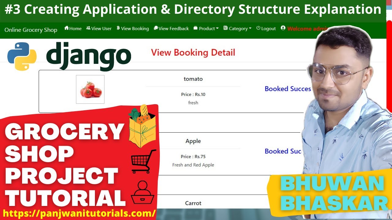 #3 Online Grocery Shop Project Tutorial | Python Django | In Hindi | By ...