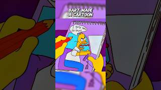 Bart Made a Cartoon ✍️ #simpsons #shorts