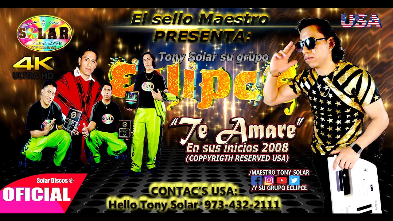 Guarda TONY SOLAR ECLIPCE -▷TE AMARE ▷GRABADO EN 2008 ◄Solar Discos© AUDIO OFICIAL su YouTube Guarda TONY SOLAR ECLIPCE -▷TE AMARE ▷GRABADO EN 2008 ◄Solar Discos© AUDIO OFICIAL su YouTube