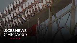 CBS Chicago Vault: The first Cubs night game with lights in Wrigley Field