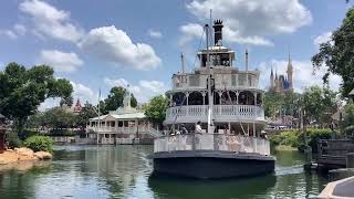 Steam boat in Disney world Magic kingdom