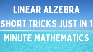 determinant of matrix | short trick |