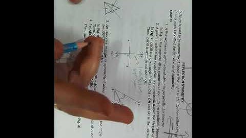 Grade 7 maths explanation of ch.18 Reflection and rotational symmetry