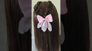 simple& easy hairstyle 💞✨#simplehairstyle #simplehair #easyhairstyle #hairstyle #cutehairstyle