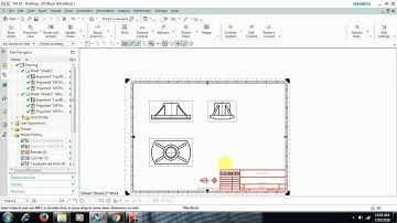 UNIGRAPHICS - DRAFTING - FRAME & TITLE BLOCK  part II