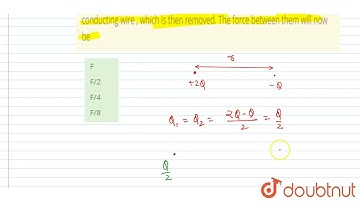 Two identical metals balls with charges +2Q and -Q are separated by some distance and exert a fo...
