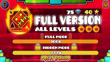 [OFFICIAL] All Geometry Dash Meltdown Levels in "FULL VERSION" (ALL COINS) [100%] !!!