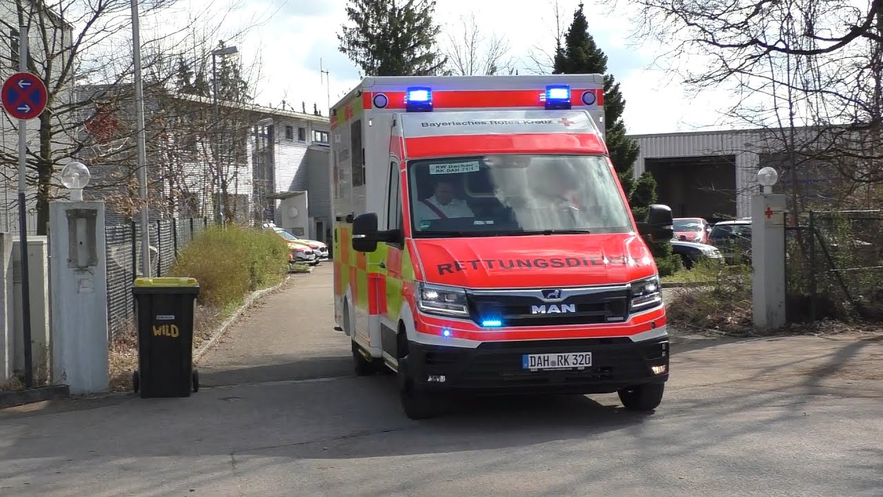 [ERSTMALIG] MAN TGE Bayern RTW BRK Dachau| PRESSLUFT | TEST RTW