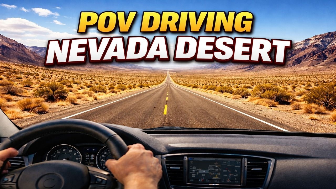 Nevada Desert POV Drive | Open Roads, Empty Highways & Vast Landscapes