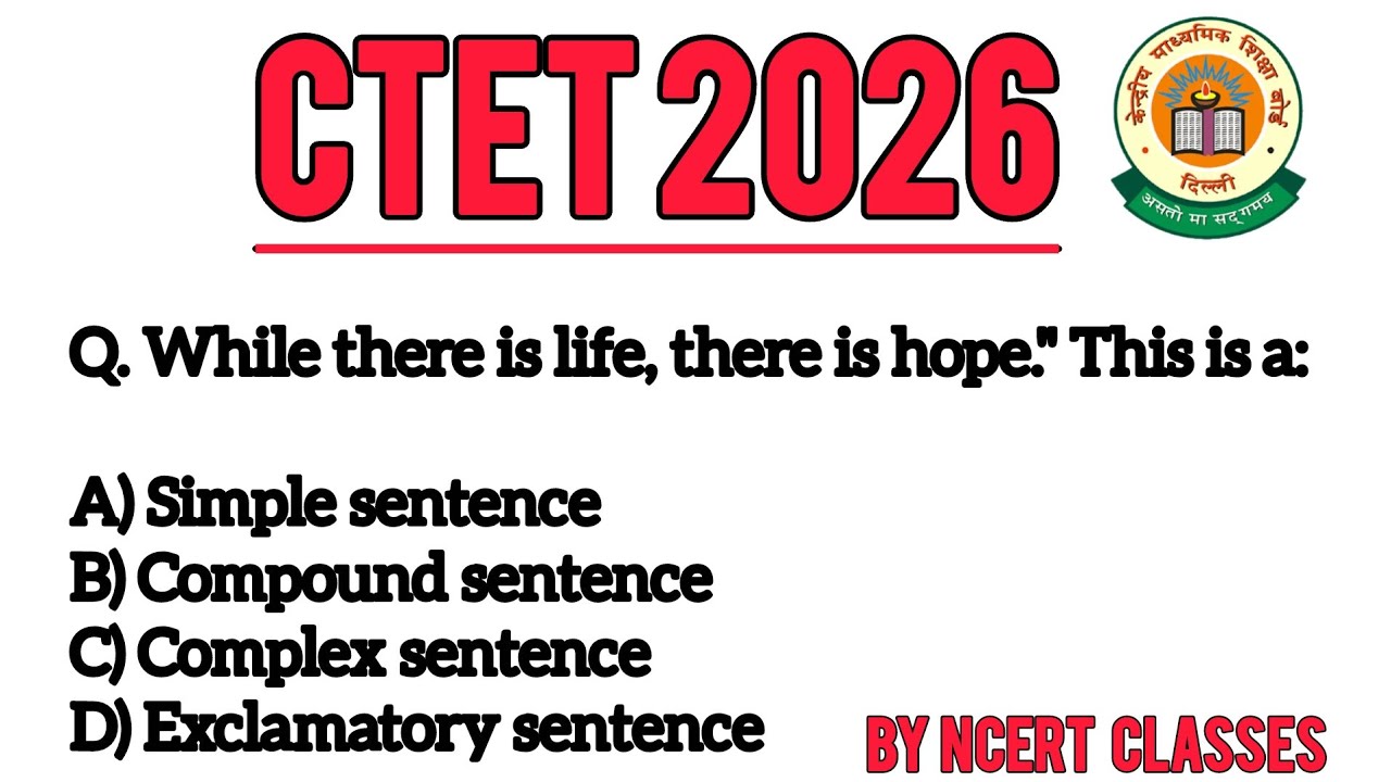 CTET 2026 English Grammar Important Questions..... - YouTube