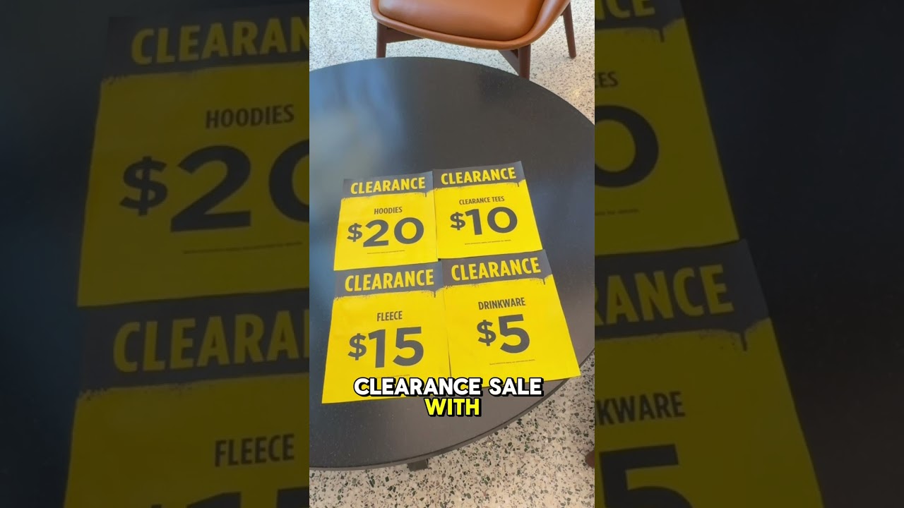 ❗summer clearance sale $10 clearance tees, $5 drink wear, $20 hoodies, $15 Fleeces in-stores❗