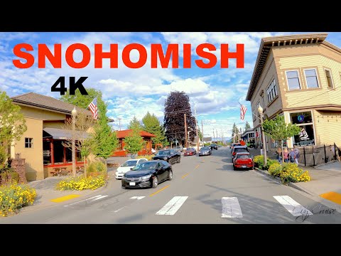 Relaxing 4K Drive IN SNOHOMISH  - Travel in Washington