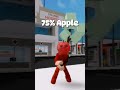 Je me transforme en pomme sur brookhaven roblox apple humour 2024