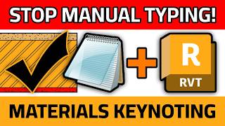 Stop Typing Material Notes Manually | Revit Keynotes Explained