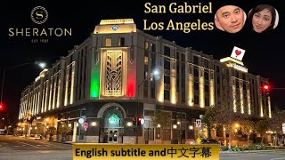 Sheraton Los Angeles San Gabriel nears an Asian community w/robot butler, Club lounge, modern decor.