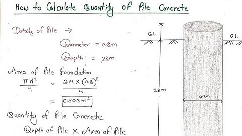 How to Calculate Quantity of Pile Concrete | Pile Foundation Calculation Step by Step | 