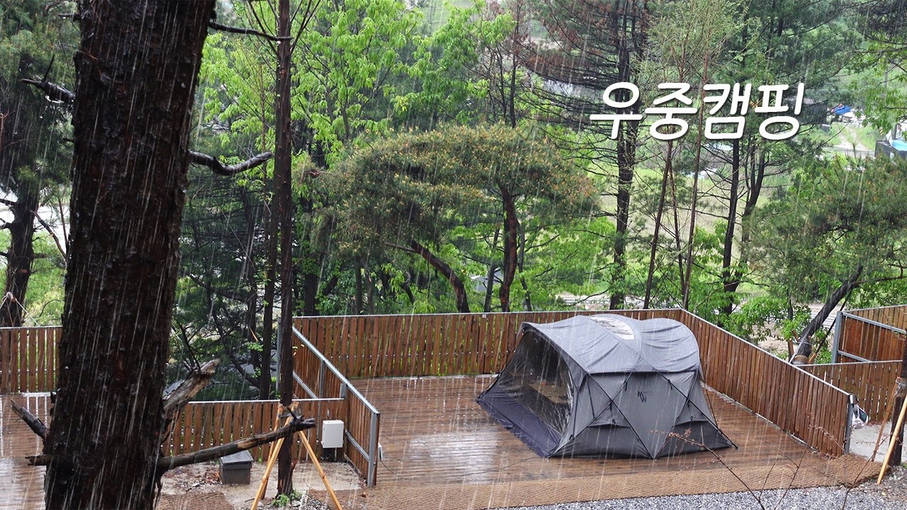 가평 선택적고립 우중캠핑☔ | 미니멀웍스 쉘터 GHE | 낙곱새, 메밀막걸리, 유자사케🍽️