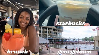 Adventures with Ama| WASHINGTON DC VLOG|BRUNCH IN GEORGETOWN, TRYING TIK TOK STARBUCKS DRINKS & MORE