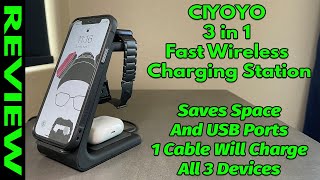 Ciyoyo 3 In 1 Fast Wireless Qi Charging Stand Review Youtube<script async src=