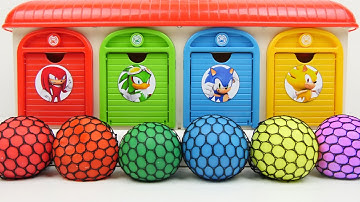 Satisfying Video | How I Made 6 Net Stress Balls FROM 4 Color ASMR Garage For Rainbow Path DIY