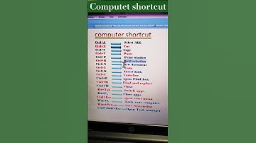 computer shortcut || computer basic knowledge #computer #shortvideo #shortcutkeys