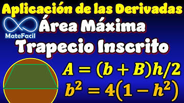 16. Cómo encontrar el trapecio de mayor área inscrito en un círculo | Problema de Optimización