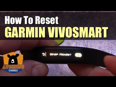Garmin Vivosmart - How To Reset