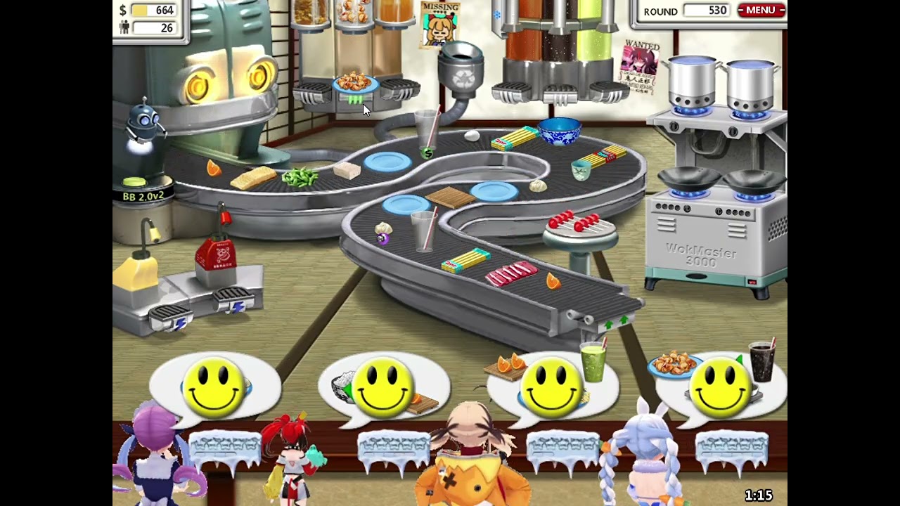 Burger Shop 3 v0.7.1e Hololive pack mod Progress 4 (Read desc. for progress report)
