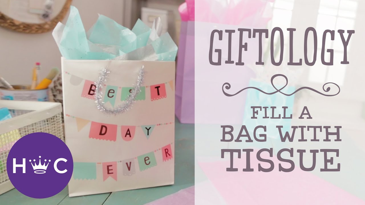 How to put tissue in a gift bag  How to pack a gift bag with tissue paper  #giftbagclosing 