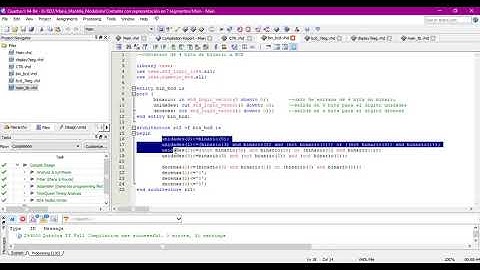 Simulación mediante banco de pruebas con la herramienta Modelsim