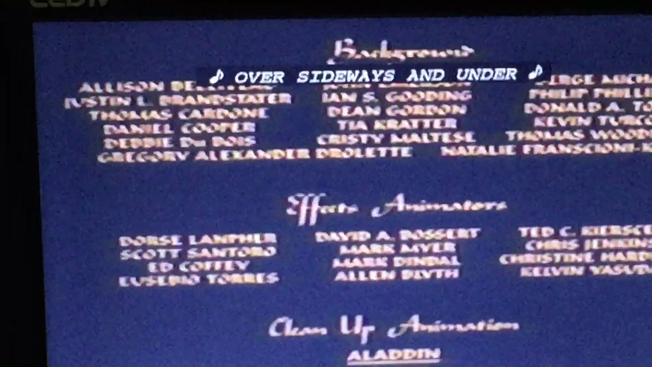 Closing to Aladdin 1993 VHS (Version #1) - YouTube