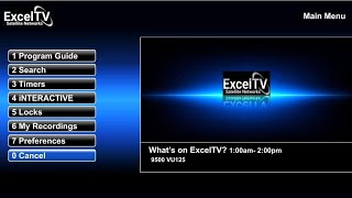 Menu and EPG