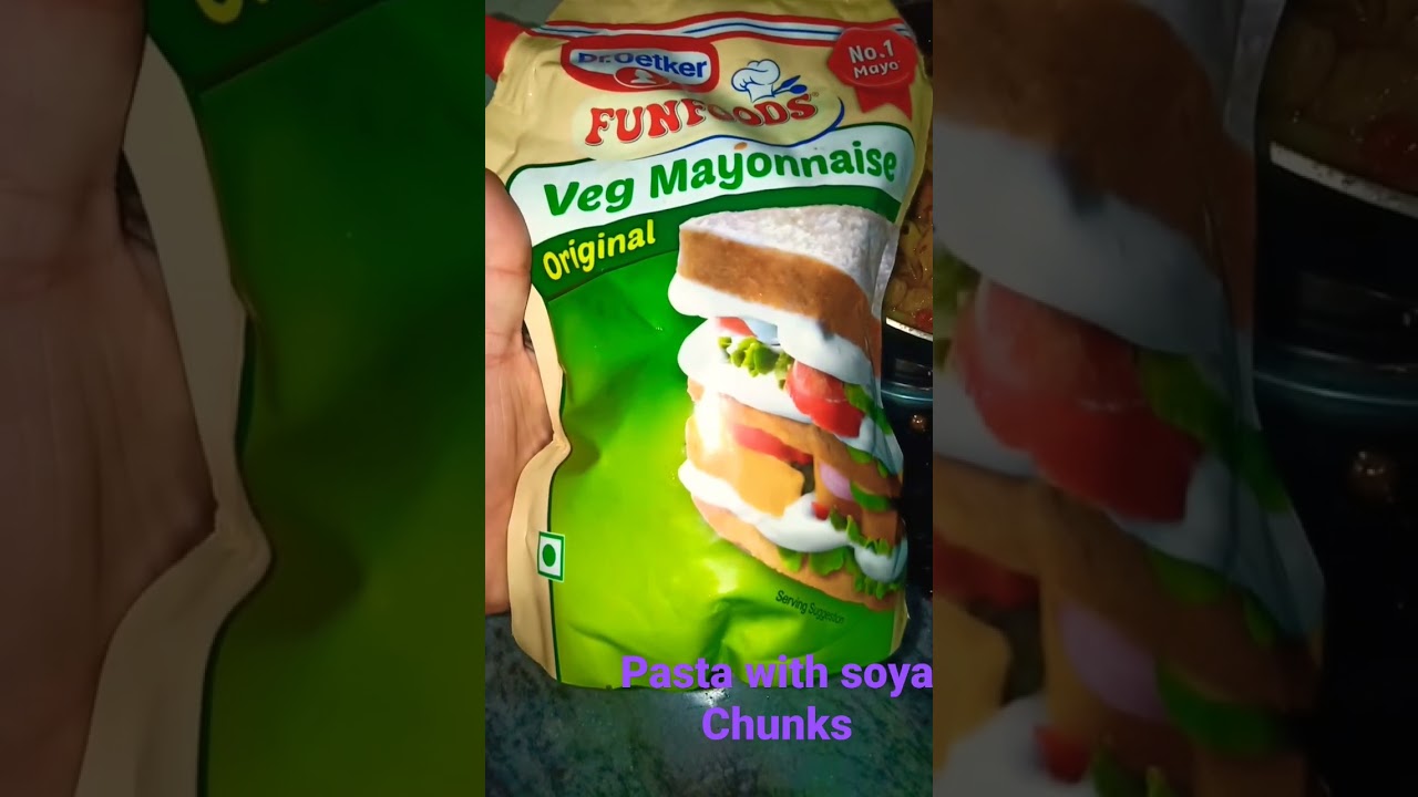 Pasta with soya Chunks